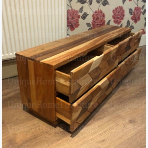 Mid Century TV Stand Vintage Danish Sideboard Retro Style Storage Lowboard Cabinet Room Unit - Image 2