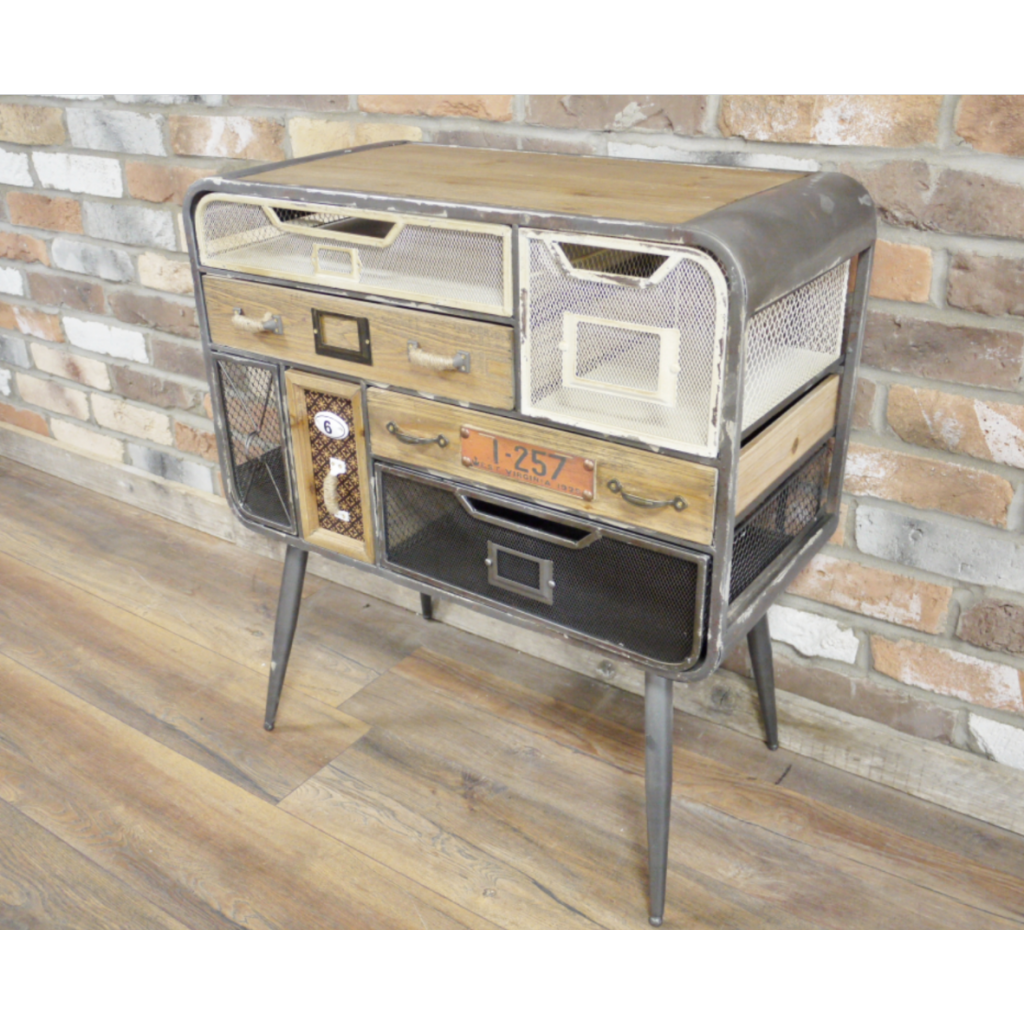 Rustic Metal Display Rack Industrial Storage Cabinet Vintage Bathroom Rustic Metal Display Shelf ...