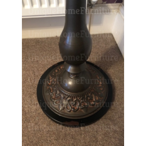 Pedestal Side Table Industrial Vintage Furniture Round Plant Stand Rustic End Metal - Image 5