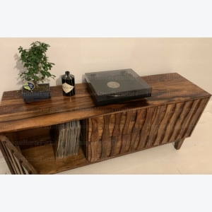 Mid Century Sideboard Large Modern Danish Furniture Vintage Storage Cupboard Rustic Solid Wood Cabinet - Image 5