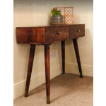Mid Century Console Table Scandinavian Style Desk Modern Danish Nordic Solid Wood Drawer