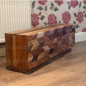 Mid Century TV Stand Vintage Danish Sideboard Retro Style Storage Lowboard Cabinet Room Unit - Image 3