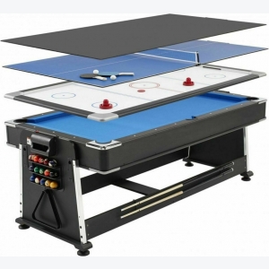 Folding Multi Games Table Professional Pool Air Hockey Tennis Large Full Size 3 in 1 - Image 2