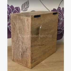 Rustic Chest Drawers Solid Wooden Trinket Box Small Jewellery Office Storage Cabinet Unit - Image 4
