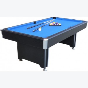 Large Pool Table Blue Brush Bed Professional 7FT Full Size Multi Games Cues Room Ball - Image 3