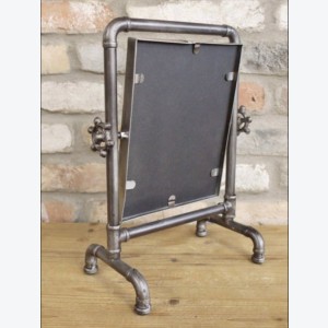 Industrial Vanity Mirror Free Standing Unit Make Up Vintage Retro Dressing - Image 4