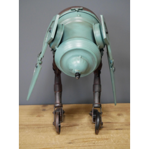 Industrial Desk Clock Metal Decor Robot Rustic Office Desk Vintage Retro Home - Image 3