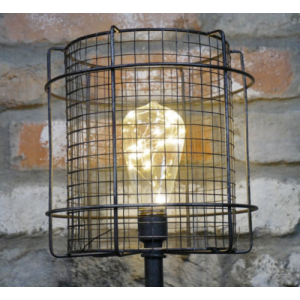 Industrial Desk Light Vintage Retro Table Lamp Rustic Metal Pipe Clock Office Bed Side Bulb - Image 3