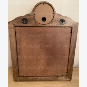 Shabby Chic Blackboard Rustic Wooden Memo Wall Glass Clock Vintage Chalk Board - Image 5