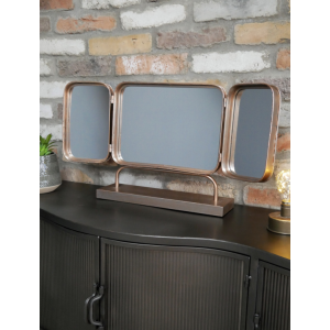 Industrial Vanity Mirror Free Standing Unit Bedroom Make Up Vintage Dressing - Image 4