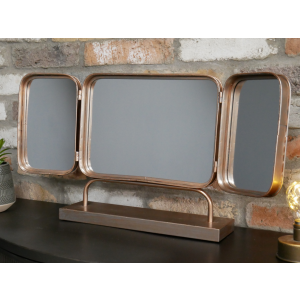 Industrial Vanity Mirror Free Standing Unit Bedroom Make Up Vintage Dressing - Image 3