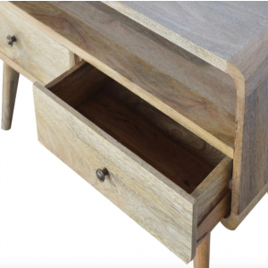 Mid Century TV Stand Vintage Danish Cabinet Scandinavian Style Solid Wood Nordic Media Unit - Image 5