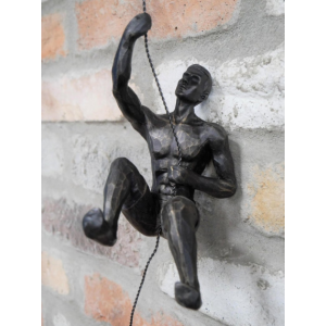 Abseiling Climber Man Hanging Sculpture - Image 2