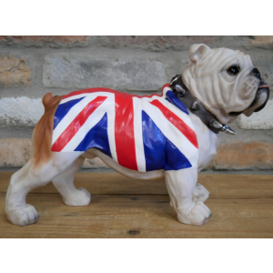 British Bulldog Ornament Resin Standing Dog Sculpture Retro Art Decor Figurine - Image 4