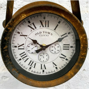 Rustic Wall Clock Industrial Metal Decor - Image 4