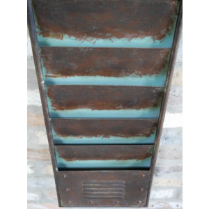 Industrial Wall Clock Metal Storage Shelves - Image 3