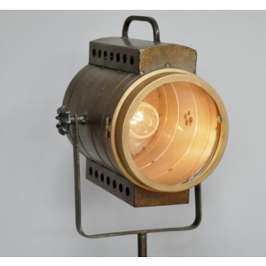 Industrial Floor Lamp Metal Tripod Spot Light - Image 2