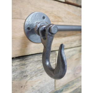 Industrial Coat Hook Vintage Retro Hanging Keys Rack Rustic Metal Towel Hanger - Image 2