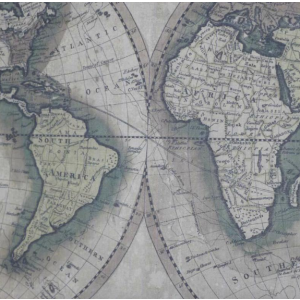 Large World Map Vintage Industrial Style Hanging Art Decor Wooden Wall Canvas - Image 4