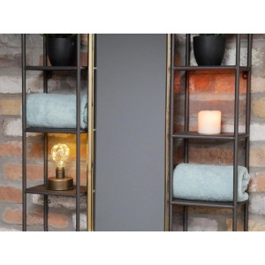 Industrial Wall Mirror Large Shelving Unit - Image 3