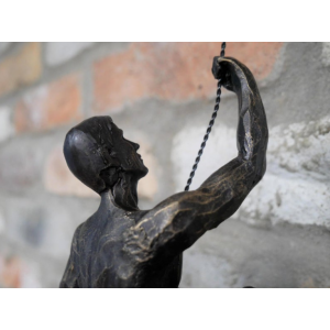 Abseiling Climber Man Hanging Sculpture - Image 3