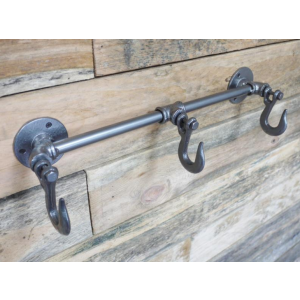 Industrial Coat Hook Vintage Retro Hanging Keys Rack Rustic Metal Towel Hanger - Image 3