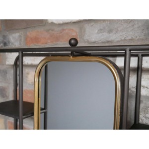 Industrial Wall Mirror Large Shelving Unit - Image 4