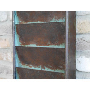 Industrial Wall Clock Metal Storage Shelves - Image 4