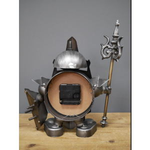Industrial Desk Clock Retro Warrior Figure - Image 4