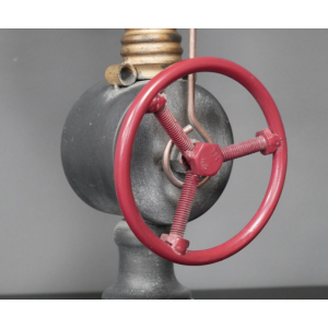 Industrial Desk Clock Retro Pipe Style - Image 3