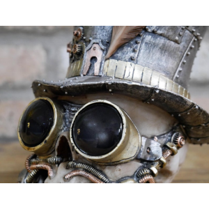 Resin Skull Ornament Industrial Decor - Image 7