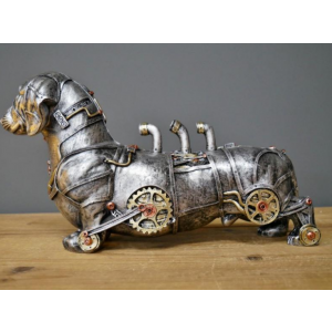 Resin Sausage Dog Industrial Ornament - Image 6
