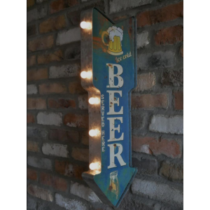 Industrial Beer Sign Bar Pub Wall Decor Light Vintage Retro Metal Store Shop - Image 7