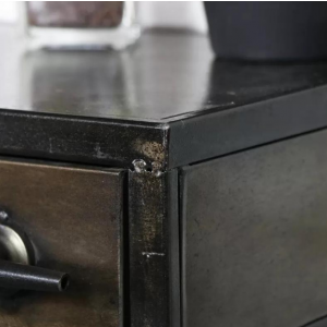 Metal Bedside Table Industrial Side Cabinet - Image 3