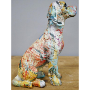 Graffiti Dog Ornament Retro Sculpture Statue - Image 5