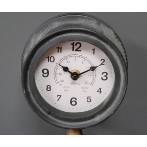 Industrial Desk Clock Retro Pipe Style - Image 4