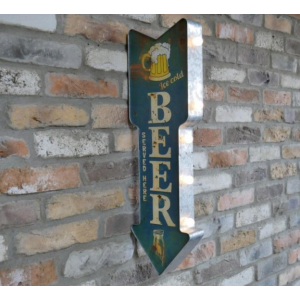 Industrial Beer Sign Bar Pub Wall Decor Light Vintage Retro Metal Store Shop - Image 4