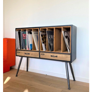 Industrial Media Cabinet Filing Vinyl Record Unit - Image 6