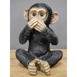 3Wise Monkeys Resin Sculpture Ornament Decor - Image 4