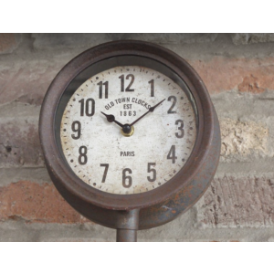 Steampunk Wall Clock Industrial Vintage Style Round Metal Pipe - Image 3