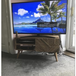 Scandinavian TV Stand Vintage Retro Media Unit Nordic Solid Wood Media Cabinet - Image 4