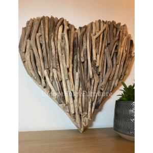 Rustic Wall Heart Solid Wood Art Decor - Image 2
