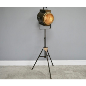Industrial Floor Lamp Metal Tripod Spot Light - Image 8