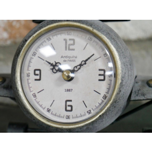 Aeroplane Wall Clock Metal Industrial Decor - Image 2