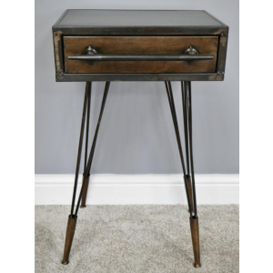 Metal Bedside Table Industrial Side Cabinet - Image 5