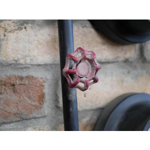 Industrial Wall Clock Vintage Retro Furniture Rustic Metal Steampunk Pipe Unit - Image 5