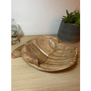 Wooden Fruit Bowl Hand Of Rope Storage - Image 2