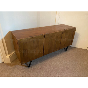 Vintage Storage Sideboard 3 Door Cupboard - Image 3