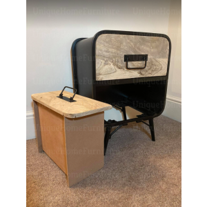 Industrial Bedside Table Metal Side Cabinet - Image 5