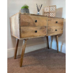 Scandinavian Storage Sideboard Vintage Nordic Cabinet Rustic Solid Wood Chest Drawers